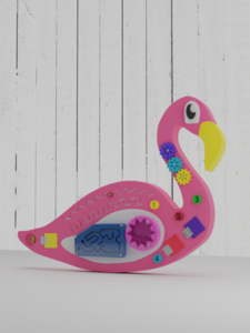 Бизиборд «Розовый фламинго» - fgospostavki.ru - Кубинка