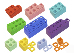 Нумирошка. Набор цветных пластиковых форм 100 шт. по методике Нумикон - fgospostavki.ru - Кубинка