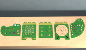 Бизиборд «Крокодил Гена» - fgospostavki.ru - Кубинка