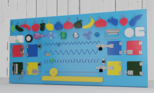 Бизиборд «Фрукты и овощи» - fgospostavki.ru - Кубинка