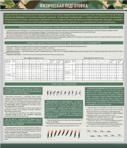 Стенд "Физическая подготовка" - fgospostavki.ru - Кубинка
