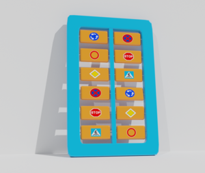 Игровая панель «Дорожные знаки»  - fgospostavki.ru - Кубинка