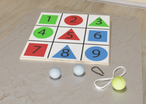 Мишень напольная цветная с цифрами - fgospostavki.ru - Кубинка