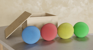 Набор кинезиологических мячей в коробке - fgospostavki.ru - Кубинка