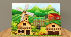 Настенная панель «Деревенский двор» - fgospostavki.ru - Кубинка