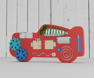 Бизиборд «Машинка» - fgospostavki.ru - Кубинка