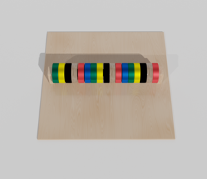 Тактильно-развивающая панель с разноцветными кругами - fgospostavki.ru - Кубинка