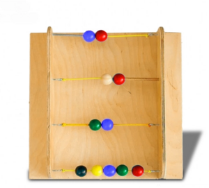 Тактильно-развивающая панель с текстурами и радужными шариками - fgospostavki.ru - Кубинка