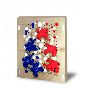 Тактильно-развивающая панель «Цветные лягушки» - fgospostavki.ru - Кубинка