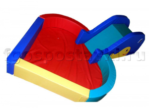 Сухой бассейн "Сердечко" с горкой 160х80х90 сантиметров - fgospostavki.ru - Кубинка