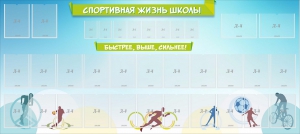Стенд "Спортивная жизнь школы" - fgospostavki.ru - Кубинка