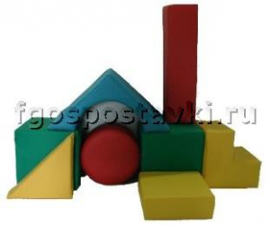Мягкий модуль-конструктор "Стройка" (8 элементов) - fgospostavki.ru - Кубинка
