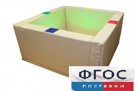 Сухой бассейн интерактивный с кнопками-переключателями (150х150х66 сантиметров) - fgospostavki.ru - Кубинка