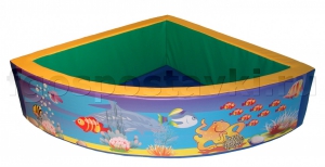 Сухой бассейн угловой полукруглый с шелкографией - fgospostavki.ru - Кубинка