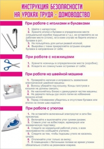 Стенд "Инструкция безопасности на уроках труда №1" - fgospostavki.ru - Кубинка
