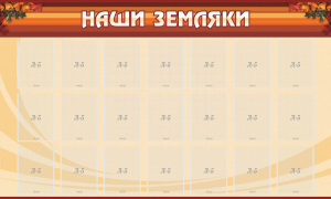 Стенд "Наши земляки" - fgospostavki.ru - Кубинка