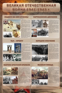 Стенд "Великая отечественная война (события)" - fgospostavki.ru - Кубинка