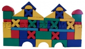 Мягкий модуль-конструктор "Замок" (46 элементов) - fgospostavki.ru - Кубинка