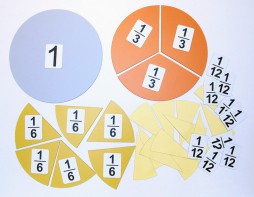 Набор магнитных карточек "Доли и дроби - 3" - fgospostavki.ru - Кубинка