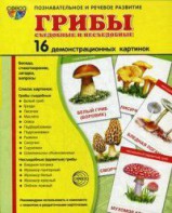 Демонстрационные карточки "Грибы съедобные и не съедобные" - fgospostavki.ru - Кубинка
