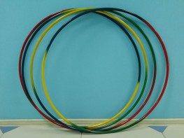 Обруч гимнастический стальной "Радуга" (900 миллиметров, 850 грамм) - fgospostavki.ru - Кубинка