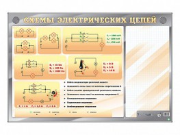Электрифицированный стенд "Схемы электрических цепей" с маркерными полями - fgospostavki.ru - Кубинка