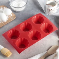 Форма для выпечки силиконовая 6 ячеек - fgospostavki.ru - Кубинка