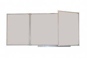 Доска магнитно-маркерная настенная трехэлементная белая полимерная (3000*1000) - fgospostavki.ru - Кубинка