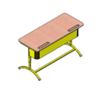 Стол ученический "Асташка -2" двухместный регулируемый - fgospostavki.ru - Кубинка