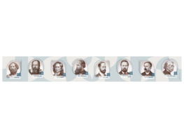 Стенд-лента "Выдающиеся ученые-физики" - fgospostavki.ru - Кубинка