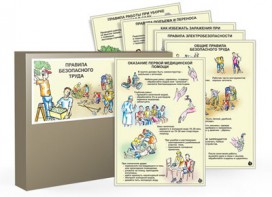 Комплект таблиц "Правила безопасного труда" - fgospostavki.ru - Кубинка
