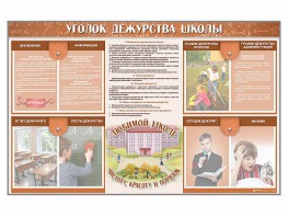 Стенд-уголок "Уголок дежурства школы" - fgospostavki.ru - Кубинка