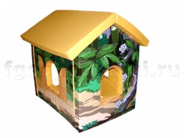 Домик игровой "Джунгли" с рисунком (трансформируется в маты) - fgospostavki.ru - Кубинка