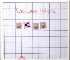 Магнитно-маркерная доска "Клетка" (86 см х 75 см) - fgospostavki.ru - Кубинка