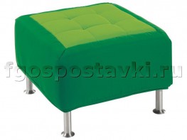 Пуф квадратный на хромированных ножках - fgospostavki.ru - Кубинка