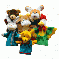 Набор перчаточных кукол "Зайкина избушка" - fgospostavki.ru - Кубинка