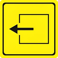 Тактильный знак (выход из помещения) 100х100 - fgospostavki.ru - Кубинка