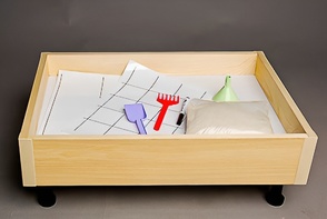 Игровой набор для экспериментов с песком "Песочница" (бук) - fgospostavki.ru - Кубинка