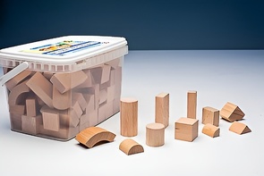 Игровой набор Фребеля "Конструктор" (111 элементов, бук, серия "Красота вокруг нас") - fgospostavki.ru - Кубинка