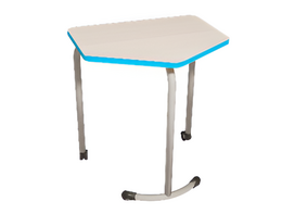 Стол мобильный модульный трапециевидный FLEXY с антивандальной кромкой - fgospostavki.ru - Кубинка