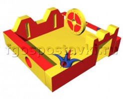 Игровой бассейн "Замок" с аппликациями и дополнительными игровыми элементами - fgospostavki.ru - Кубинка