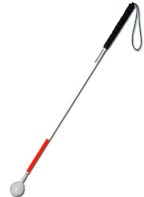 Трость телескопическая графитовая с вращающимся наконечником в виде шара - fgospostavki.ru - Кубинка