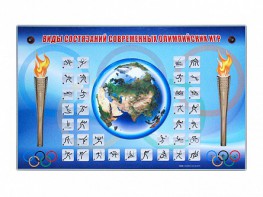 Электрифицированный стенд "Виды состязаний современных Олимпийских игр" - fgospostavki.ru - Кубинка