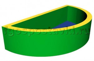 Сухой бассейн полукруглый (без рисунка) - fgospostavki.ru - Кубинка