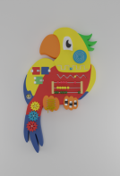 Бизиборд «Разноцветный попугай» - fgospostavki.ru - Кубинка