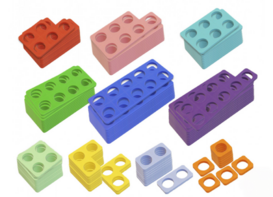 Нумирошка. Набор цветных пластиковых форм 100 шт. по методике Нумикон - fgospostavki.ru - Кубинка