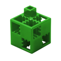 Кубик-основание зеленый 20х20 Artec - fgospostavki.ru - Кубинка