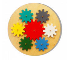 Бизиборд «Цветные шестеренки» - fgospostavki.ru - Кубинка