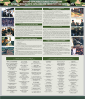 Стенд "Военные образовательные учреждения Российской Федерации" - fgospostavki.ru - Кубинка