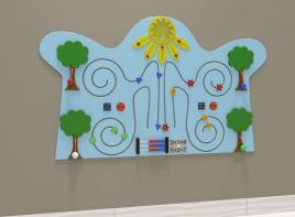 Настенная панель «Счет, фигуры, цвета» - fgospostavki.ru - Кубинка